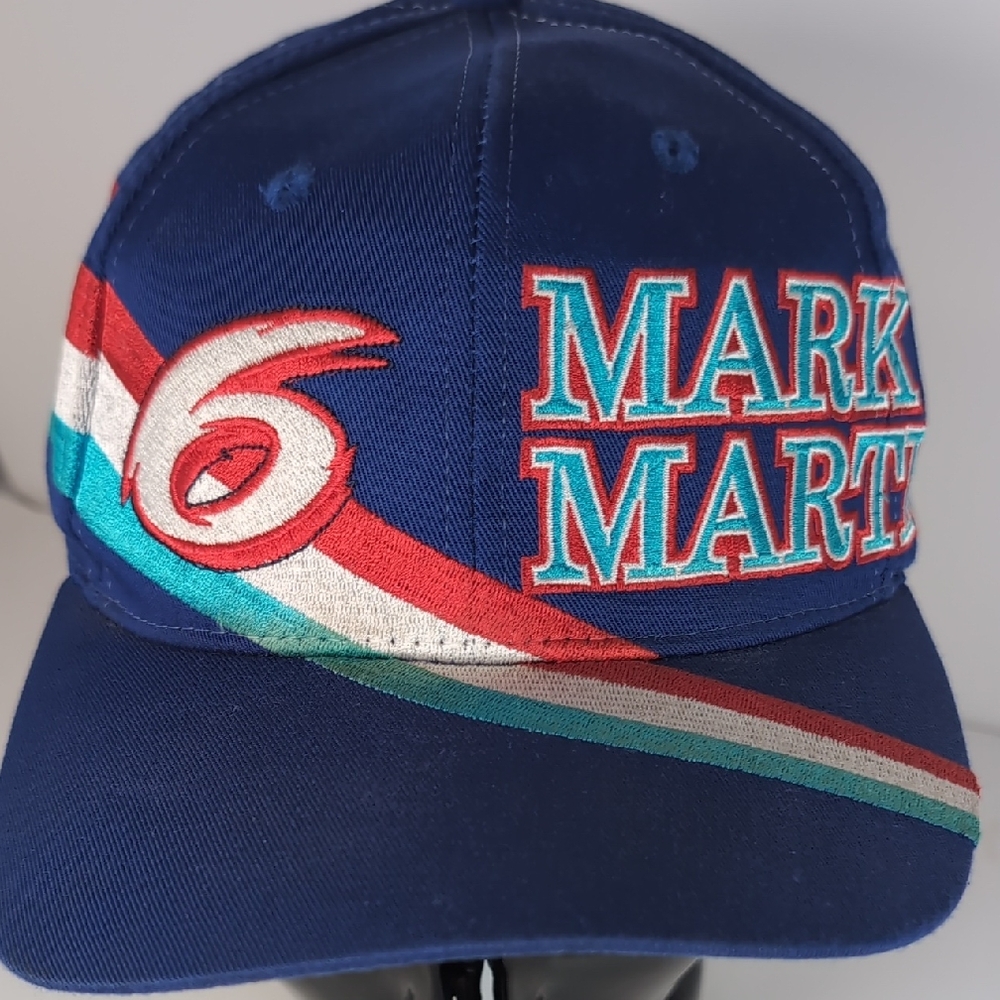 Mark Martin Valvoline Adjustable Blue Racing  Vintage Cap All Over.